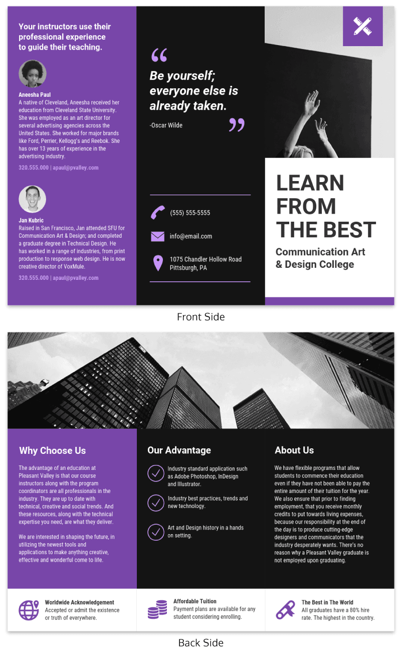 10+ Trifold Brochure Examples to Inspire Your Design - Venngage In Good Brochure Templates 10+ Trifold Brochure Examples to Inspire Your Design - Venngage In Good Brochure Templates