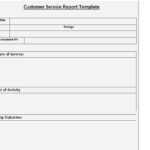 10+ Useful Customer Service Report Templates [WORD, EXCEL, PDF Pertaining To Technical Service Report Template