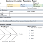 10D Customer Complaint Resolution Report Within 8D Report Template