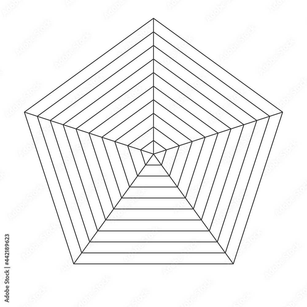 10S Blank Spider Or Radar Chart Template