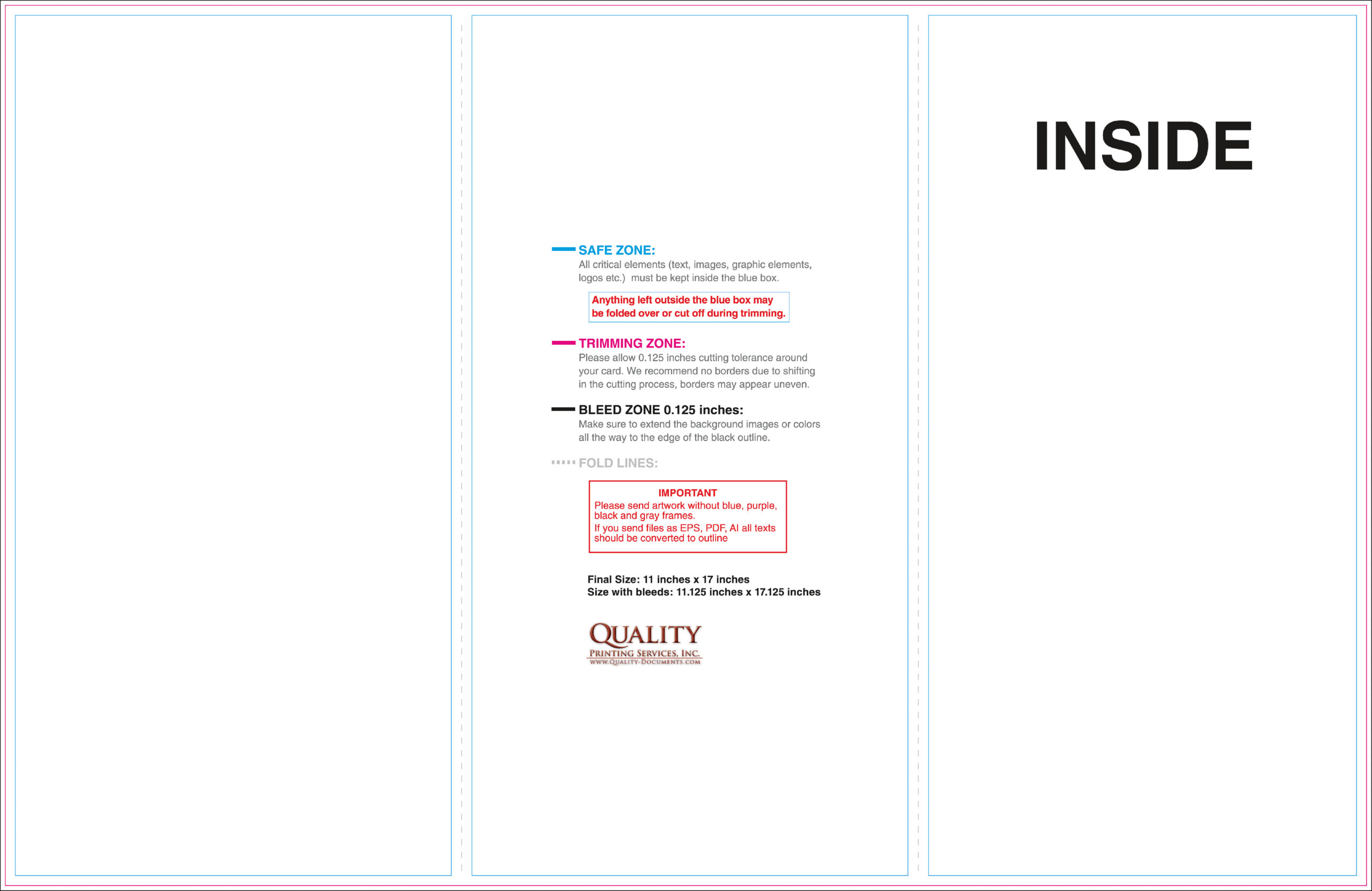 10x10 Brochure Templates With 11X17 Brochure Template