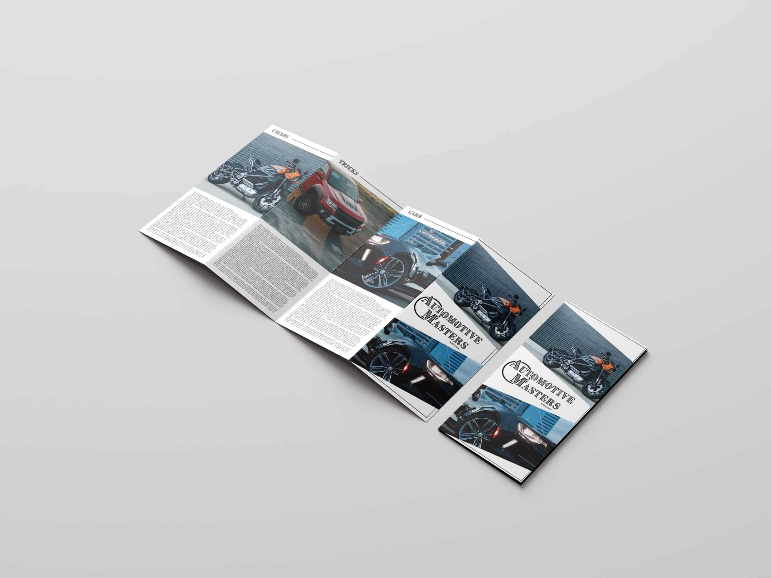 Accordion Brochure – 10 Panel In Fedex Brochure Template