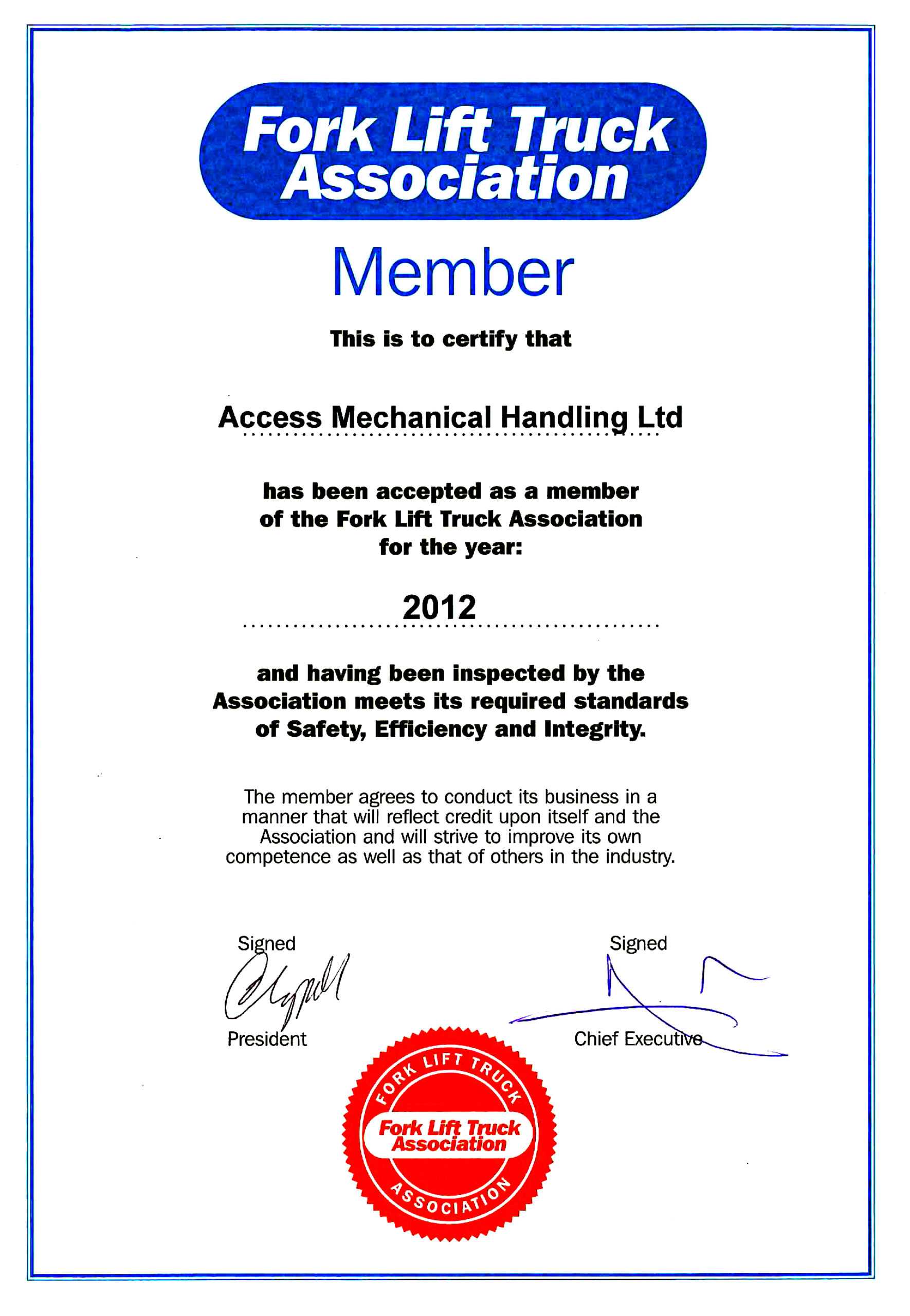 ACCREDITATIONS AND CERTIFICATIONS - Access Mechanical Handling Regarding Forklift Certification Template ACCREDITATIONS AND CERTIFICATIONS - Access Mechanical Handling Regarding Forklift Certification Template