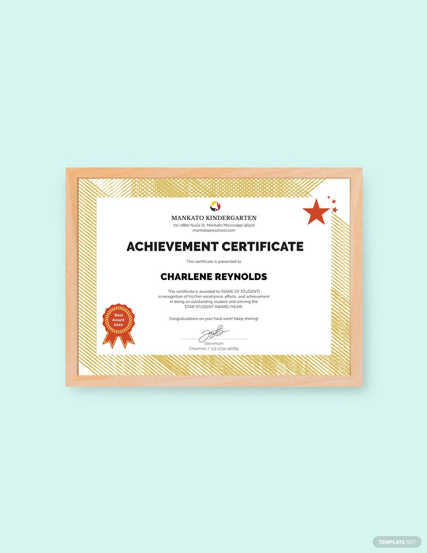 Achievement Certificates Templates Word - Design, Free, Download  Inside Word 2013 Certificate Template