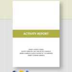 Activity Report Template – Google Docs, Word, Apple Pages  With Activity Report Template Word