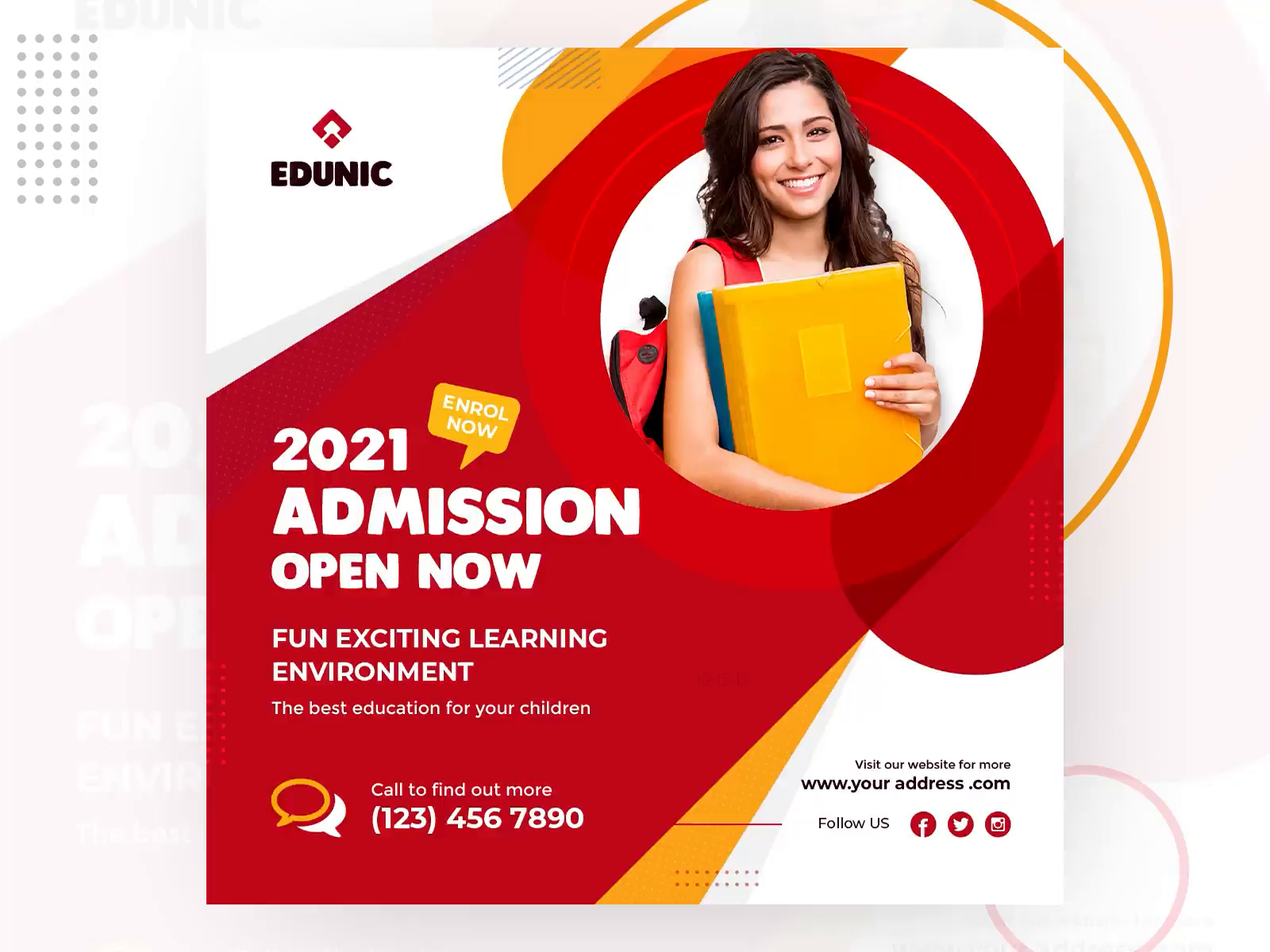 Admission Animated Social Banner Design by aabbro on Dribbble Inside Animated Banner Templates