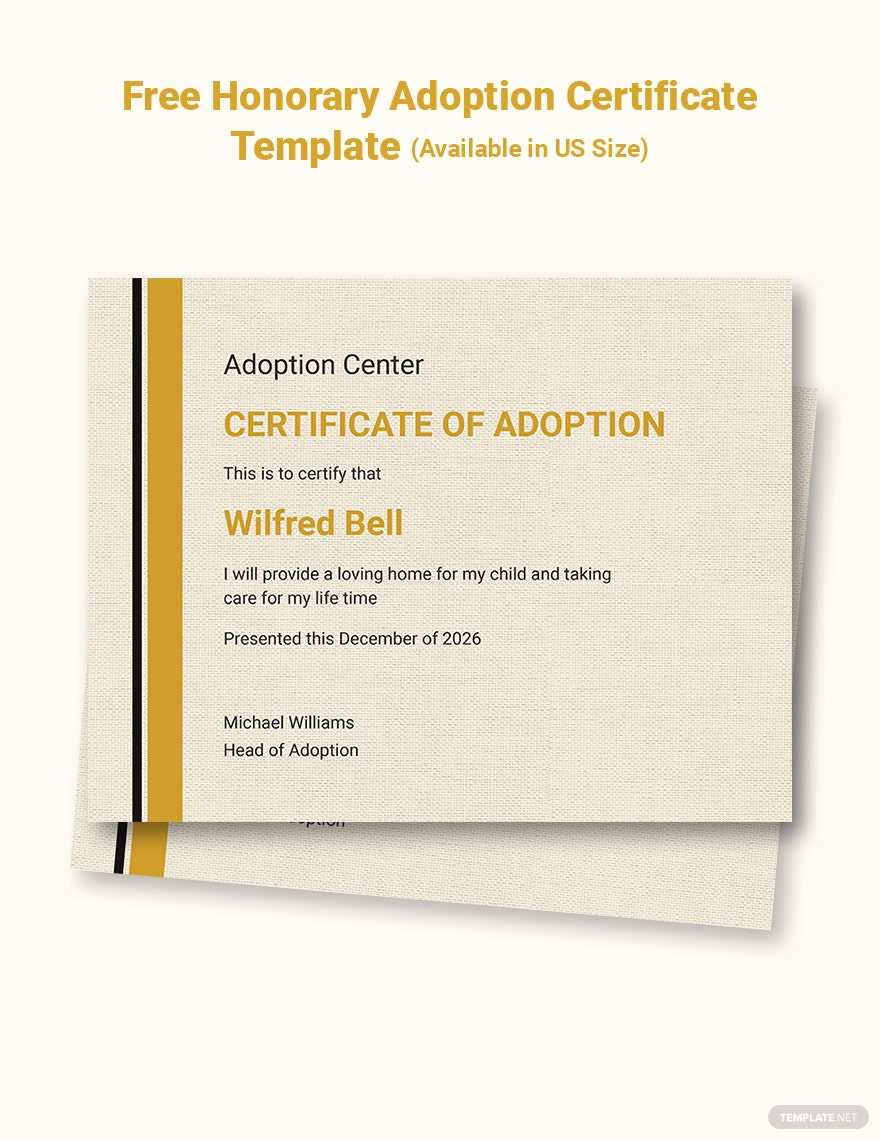 Adoption Certificates Templates – Design, Free, Download  Intended For Child Adoption Certificate Template