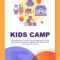 Afterschool Kids Summer Camp Brochure Template Vector Image Throughout Summer Camp Brochure Template Free Download