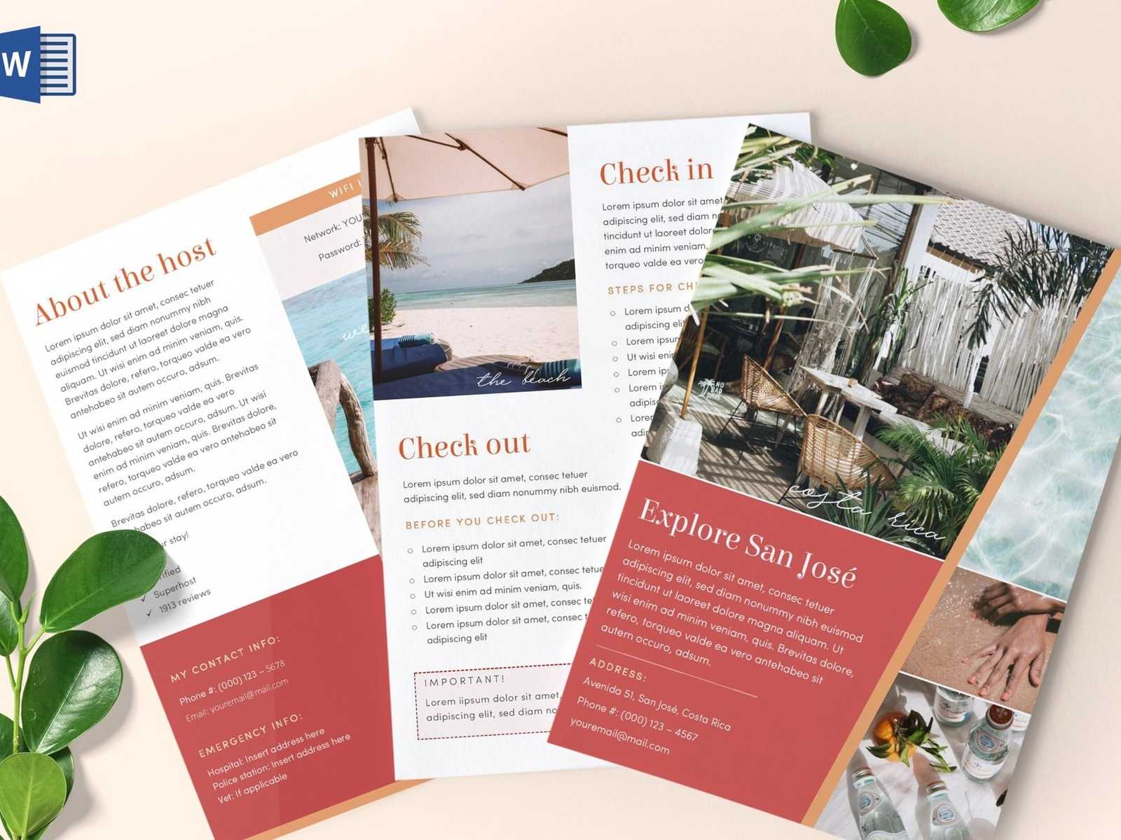 Airbnb Welcome Book Template By Brochure Design On Dribbble Inside Welcome Brochure Template