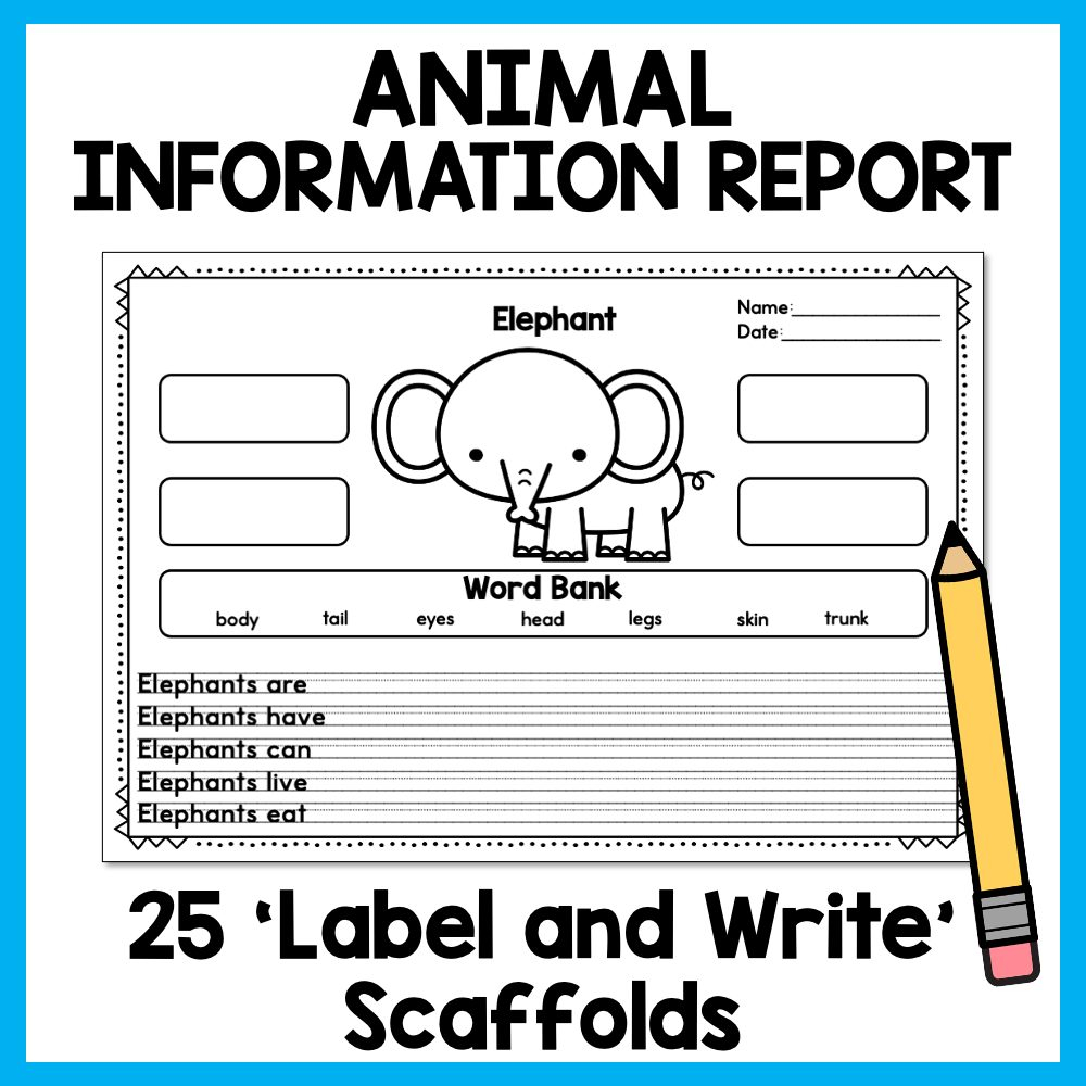 Animal report writing template - animal information writing  Intended For Animal Report Template
