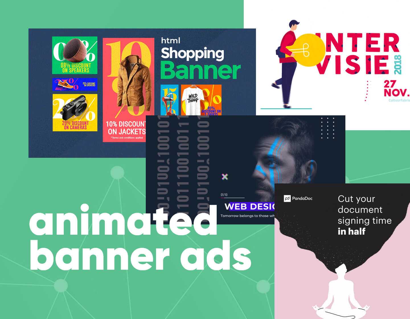 Animated Banner Ads Examples That Turn Info Into Clickable Content Inside Animated Banner Templates