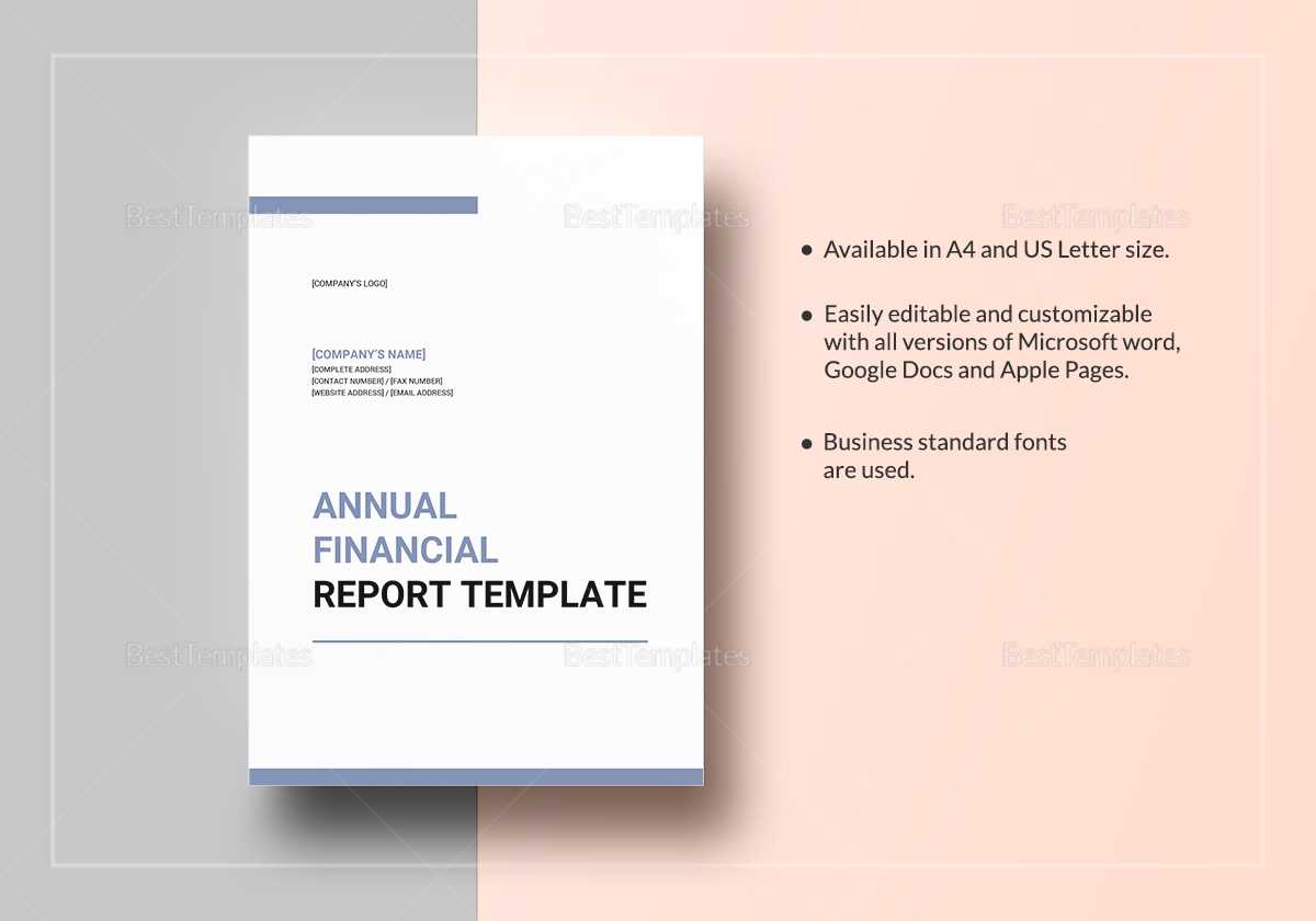 Annual Financial Report Template In Word, Google Docs, Apple Pages Regarding Annual Financial Report Template Word