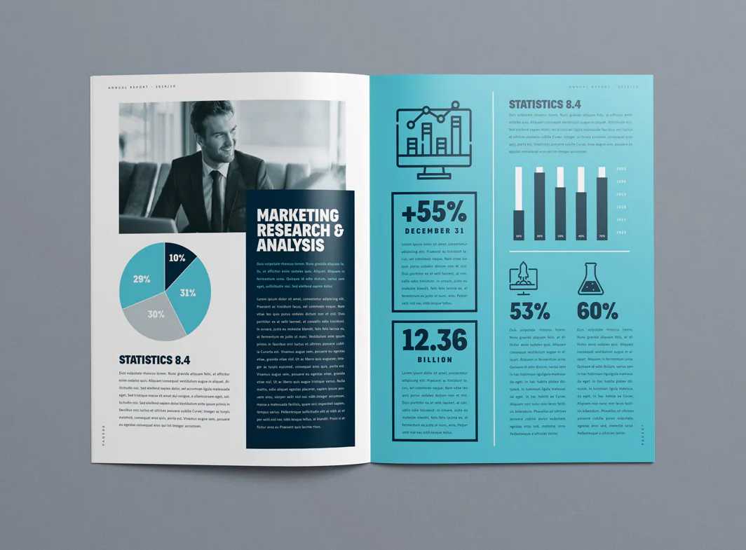 Annual Report Design Template InDesign INDD – Ksioks Inside Free Annual Report Template Indesign