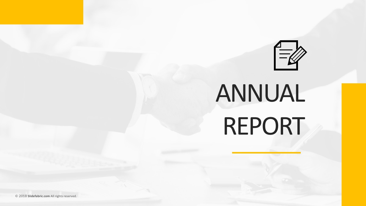 Annual Report Free Powerpoint Template For Annual Report Ppt Template