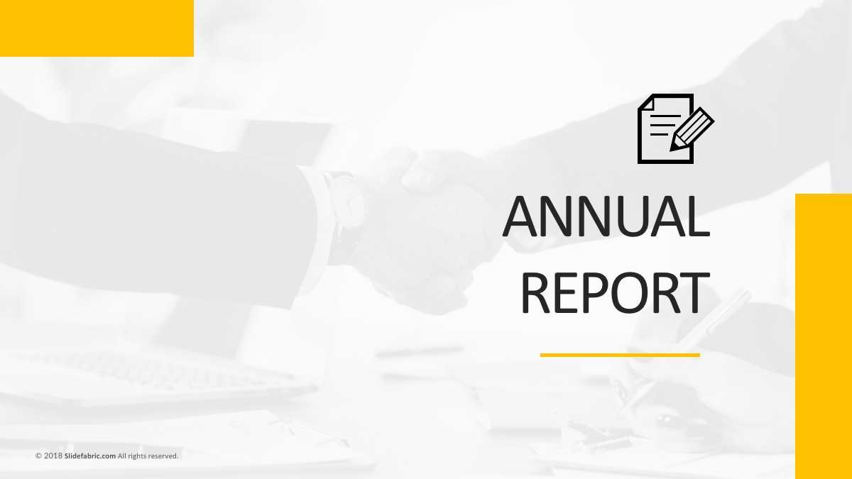 Annual Report Free Powerpoint Template For Annual Report Ppt Template