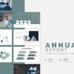 Annual Report PowerPoint Template By White Graphic On Dribbble In Annual Report Ppt Template