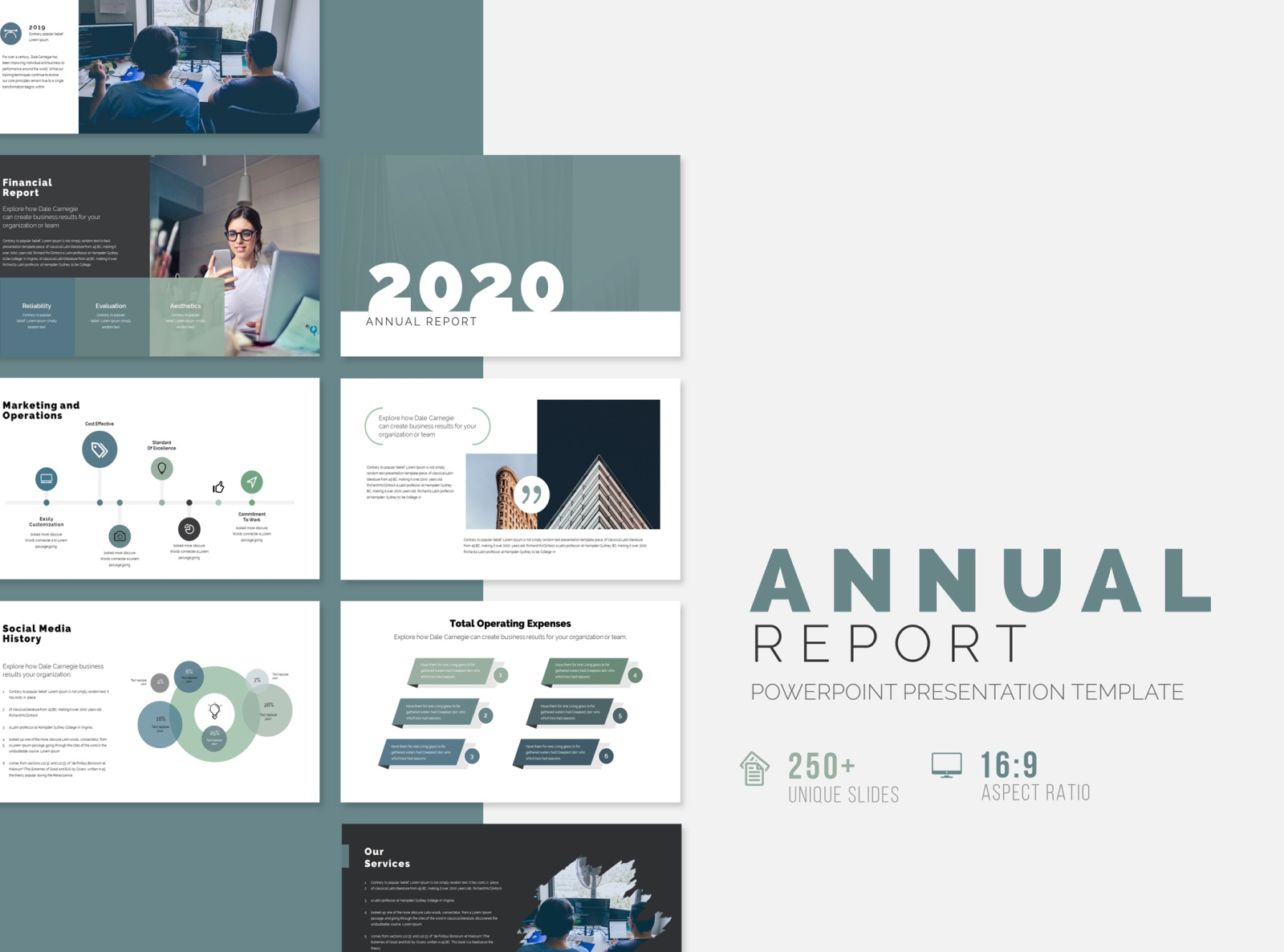 Annual Report PowerPoint Template by White Graphic on Dribbble In Annual Report Ppt Template