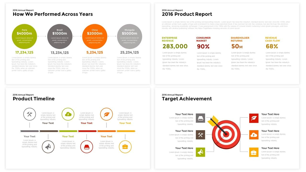 Annual Report PowerPoint Template for Presentations - Slidebazaar With Regard To Annual Report Ppt Template