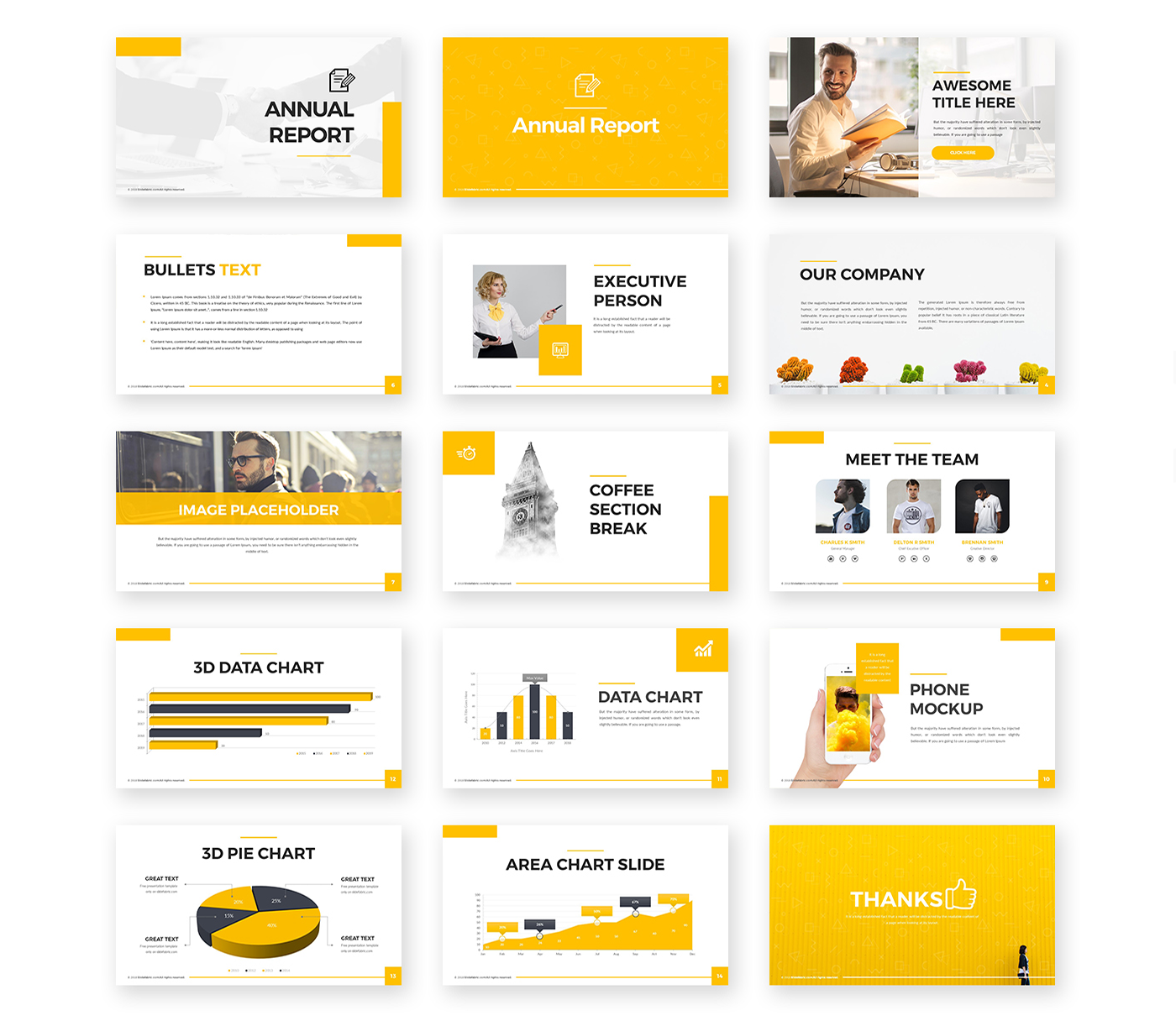Annual Report Powerpoint Template – Free Presentations, Templates  In Annual Report Ppt Template