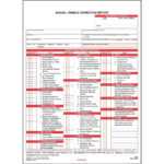 Annual Vehicle Inspection Report Form 10 Pk. – Snap Out Format, 10 Ply,  Carbonless, 10.10″ X 10.710″ – Meet DOT AVIR Requirements Under 10 CFR 1096