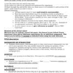 AP/IB Lab Report Format Pertaining To Ib Lab Report Template