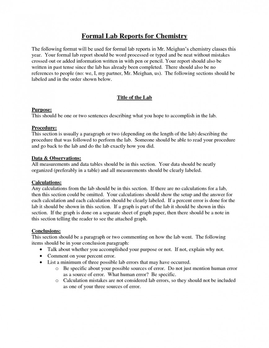 apa format biology lab report example In Biology Lab Report Template