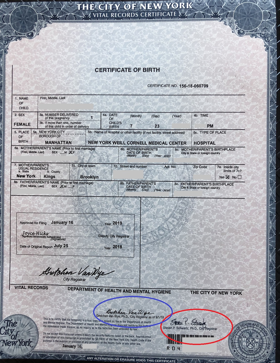 Apostille For New York Birth Certificate – Foreign Documents  With Regard To South African Birth Certificate Template
