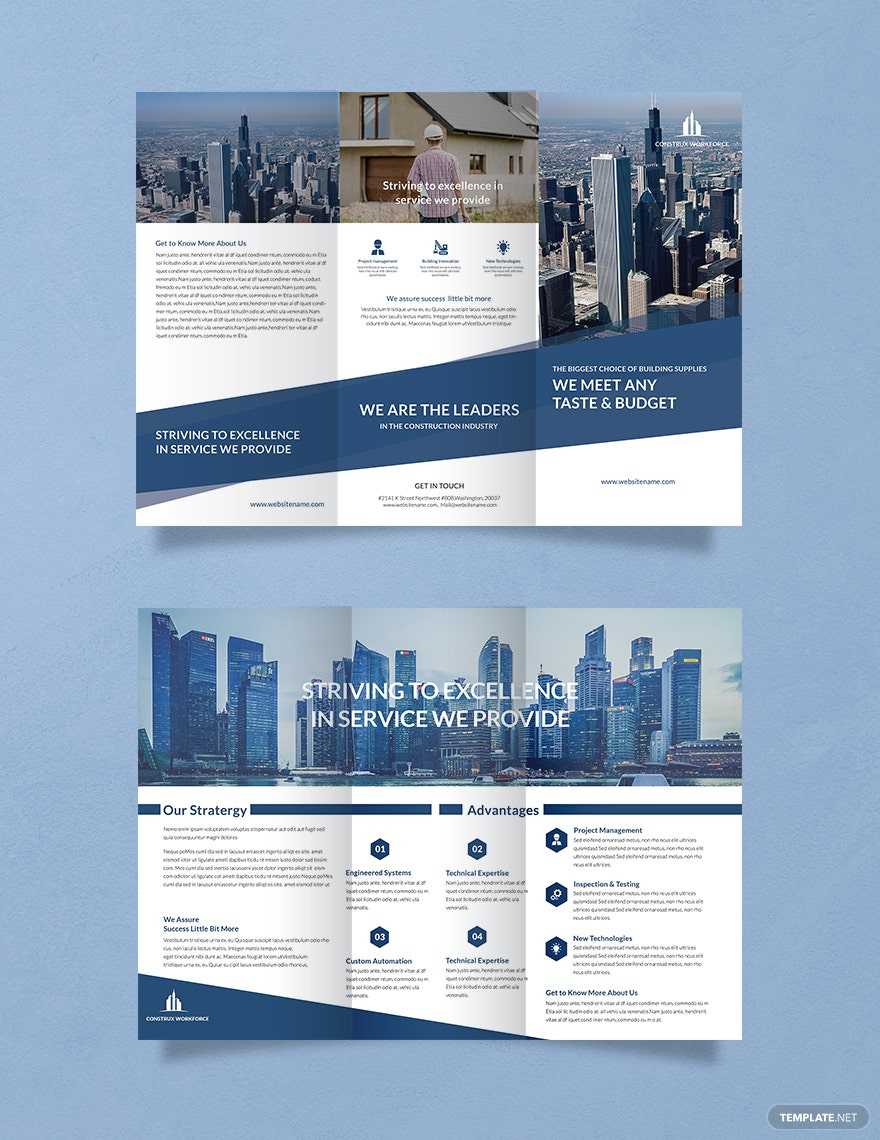 Architecture Brochure Templates – Design, Free, Download  For Architecture Brochure Templates Free Download