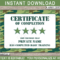 Army Certificate Template – Green Camo Intended For Boot Camp Certificate Template