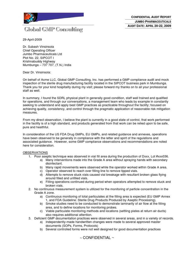 Audit Report EXAMPLE 10 PDF Pharmaceutical Business Inside Gmp Audit Report Template Audit Report EXAMPLE 10 PDF Pharmaceutical Business Inside Gmp Audit Report Template