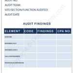 Audit Report Template Blank Printable [PDF, Excel & Word] Regarding Audit Findings Report Template
