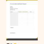 Audit Reports Templates – Format, Free, Download  Template