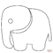 Ausmalbild: Elefanten Emoji  Ausmalbilder Kostenlos Zum Ausdrucken Regarding Blank Elephant Template