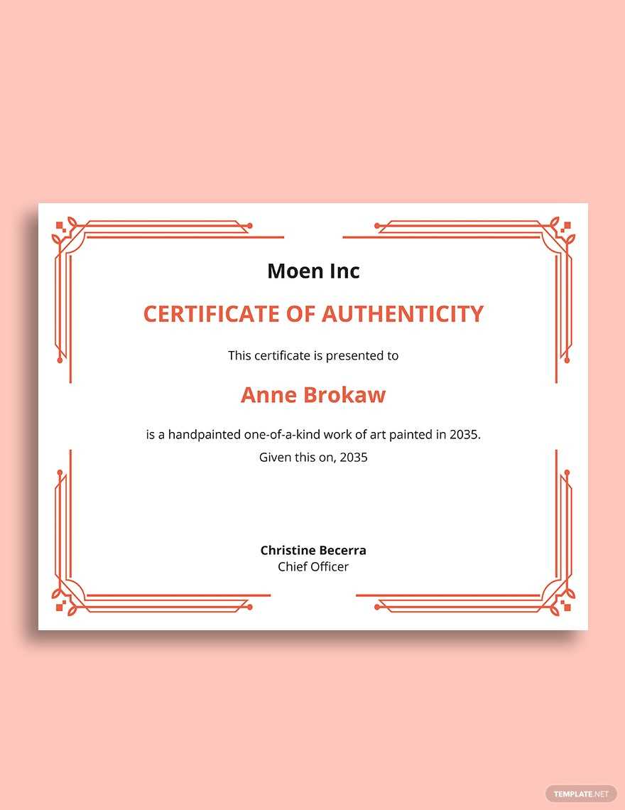 Authenticity Certificates Templates – Design, Free, Download  For Photography Certificate Of Authenticity Template