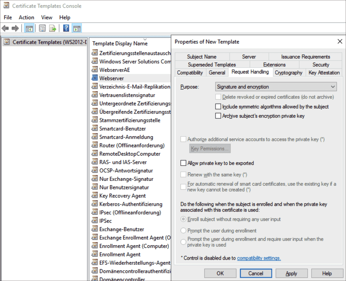 Autoenroll SSL certificates with AD certificate services and Group  Within Update Certificates That Use Certificate Templates