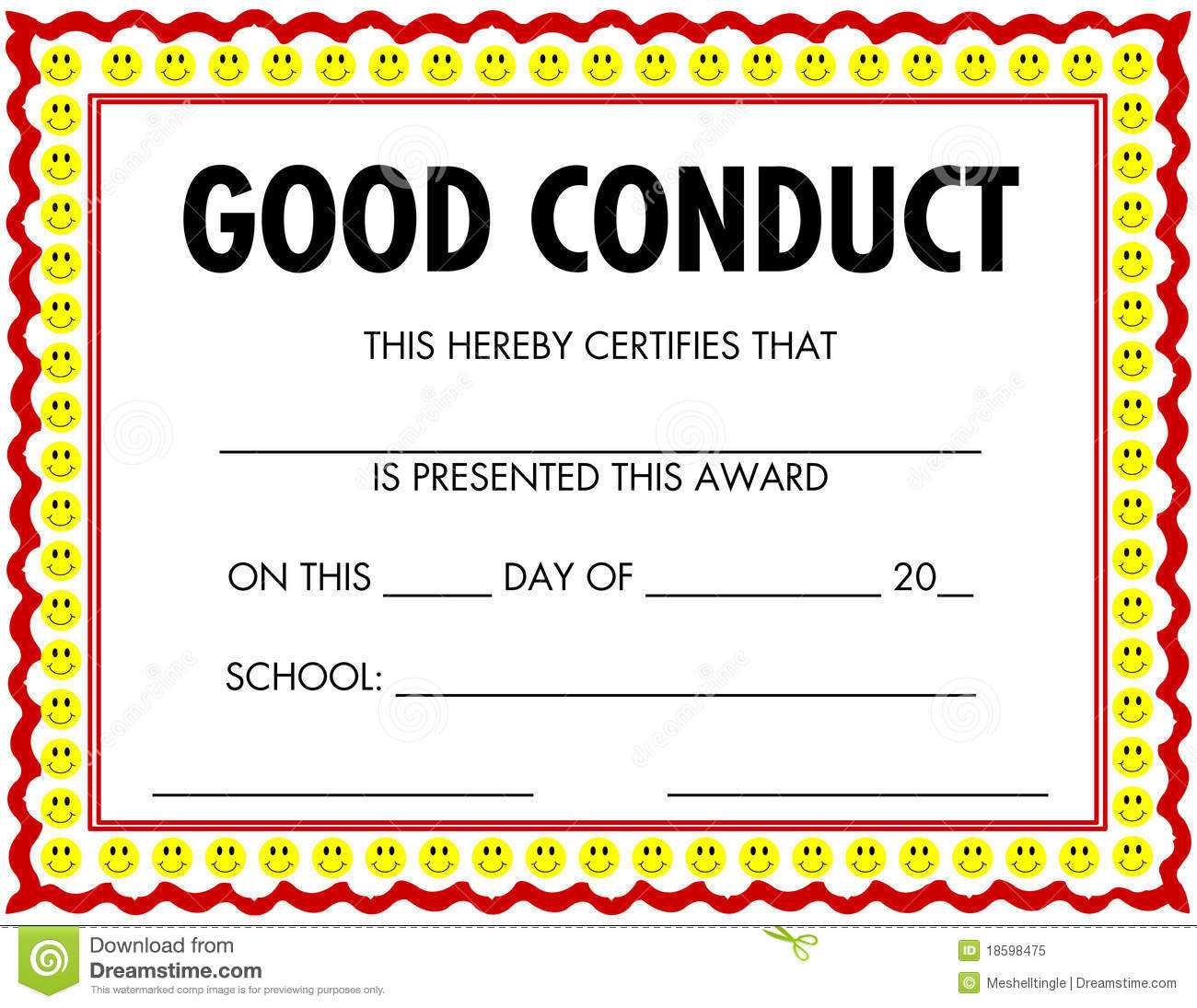 Award Certificate Good Conduct Stock Vector - Illustration of Inside Good Conduct Certificate Template Award Certificate Good Conduct Stock Vector - Illustration of Inside Good Conduct Certificate Template