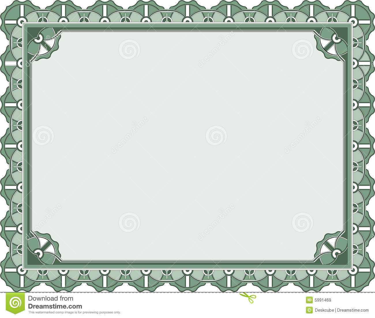 Award Certificate template stock vector