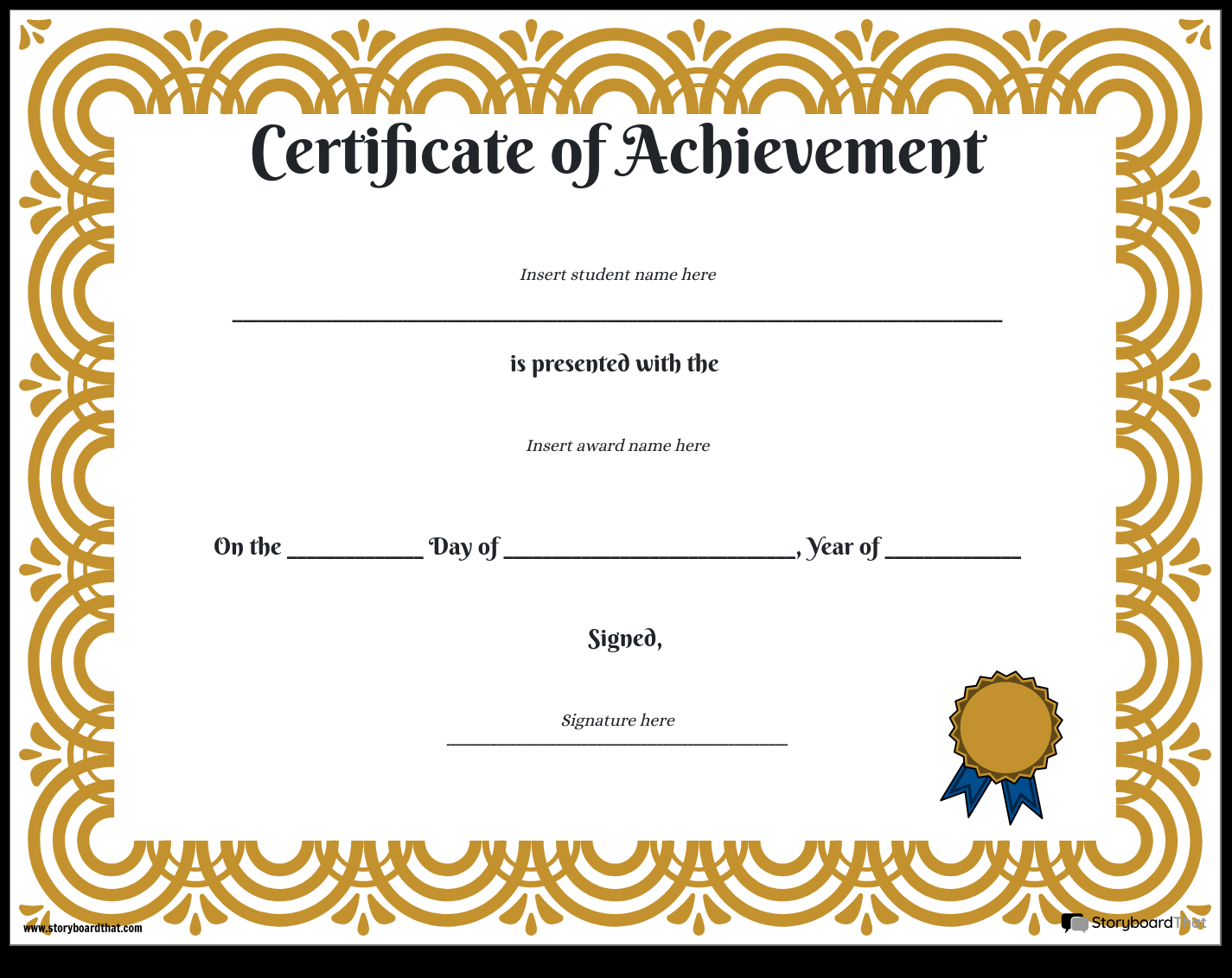 Award Template for Students — Printable Award Certificates  Inside Classroom Certificates Templates