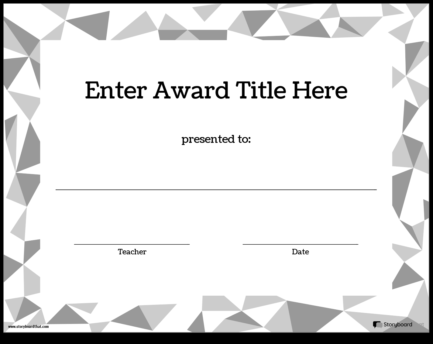 Award Template for Students — Printable Award Certificates  Intended For Classroom Certificates Templates