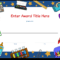 Award Template For Students — Printable Award Certificates Intended For Free Student Certificate Templates