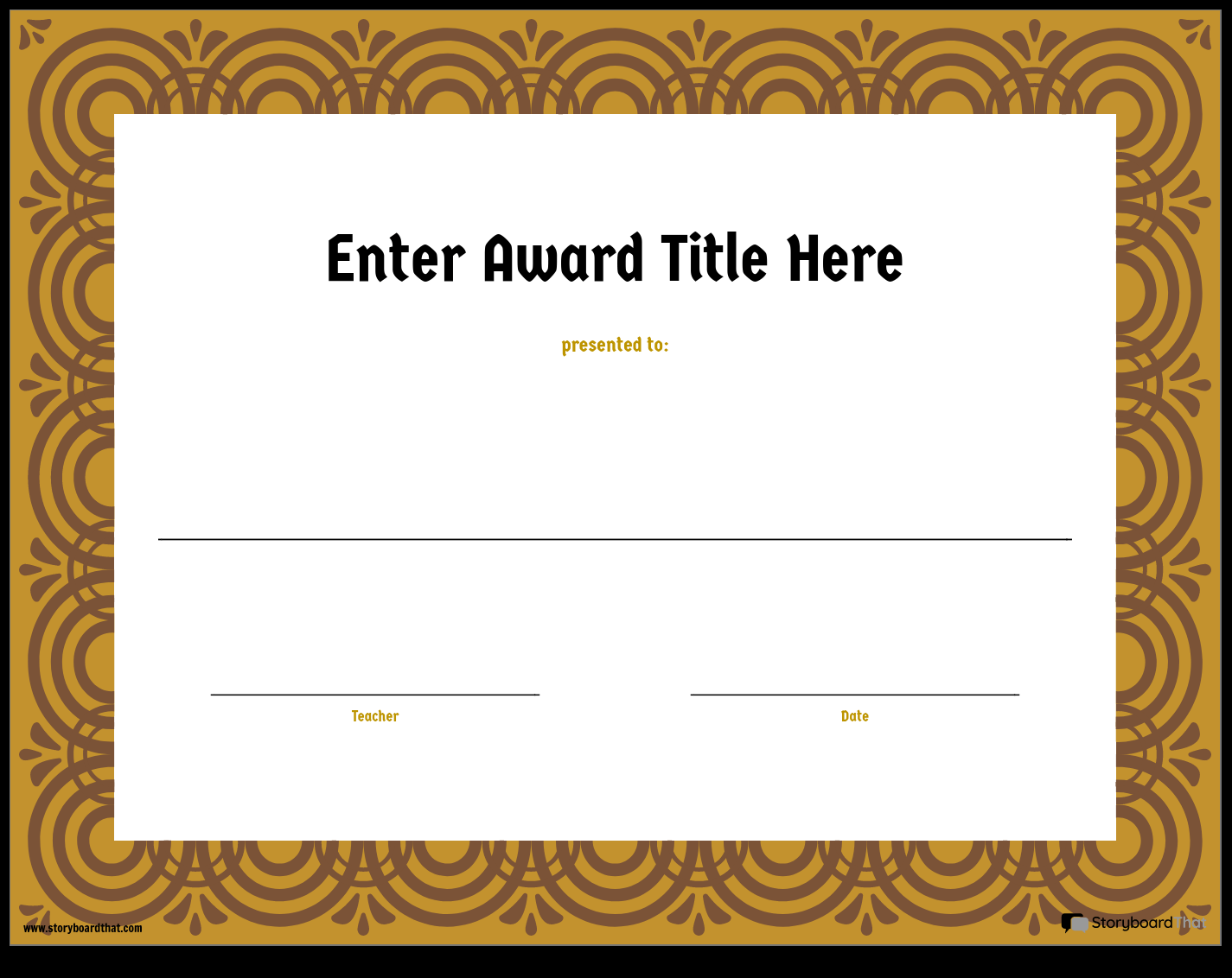 Award Template For Students — Printable Award Certificates  Throughout Superlative Certificate Template