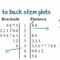 Back To Back Stem And Leaf Plots  Passy’s World Of Mathematics For Blank Stem And Leaf Plot Template