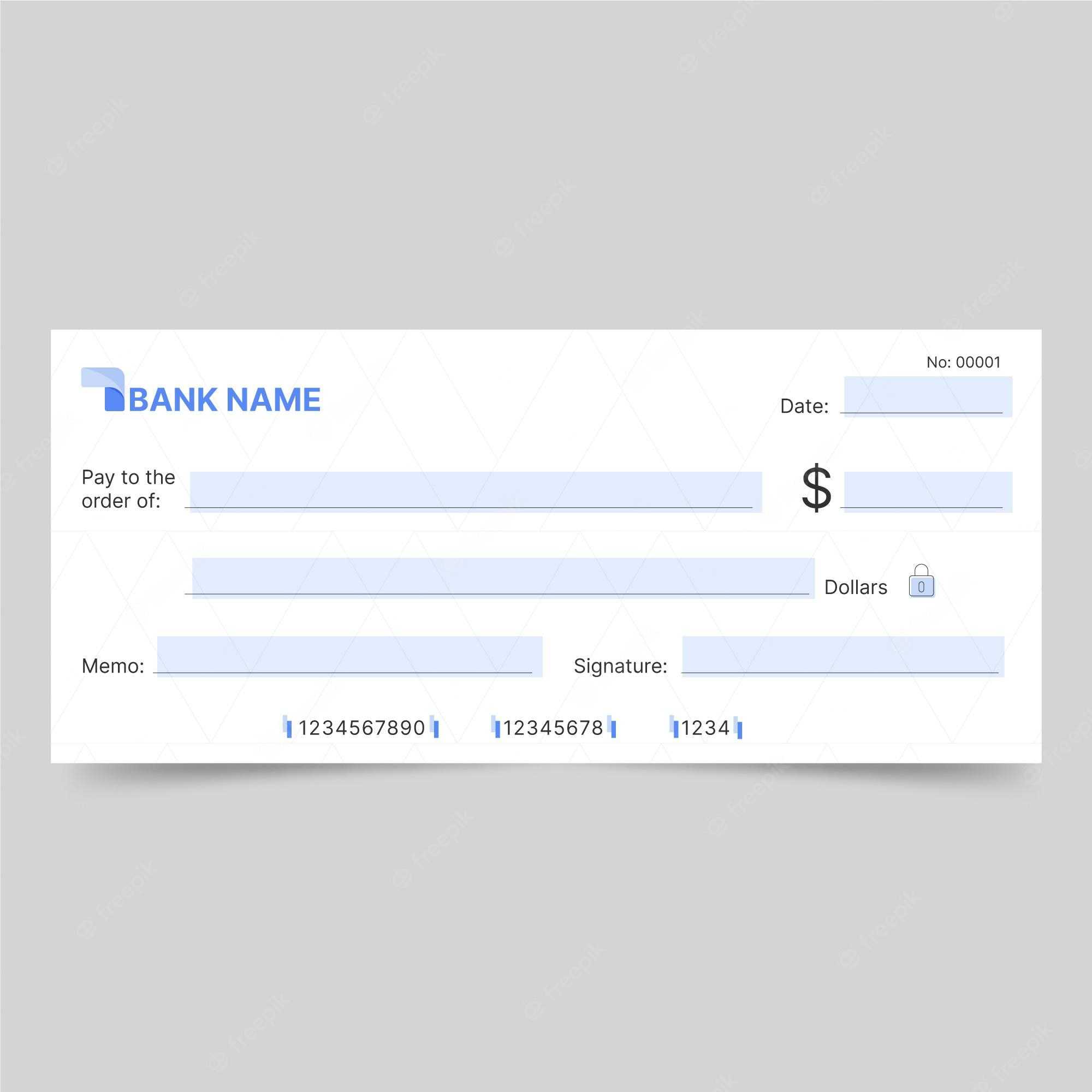 Bank Check Template Vectors & Illustrations For Free Download  Within Customizable Blank Check Template