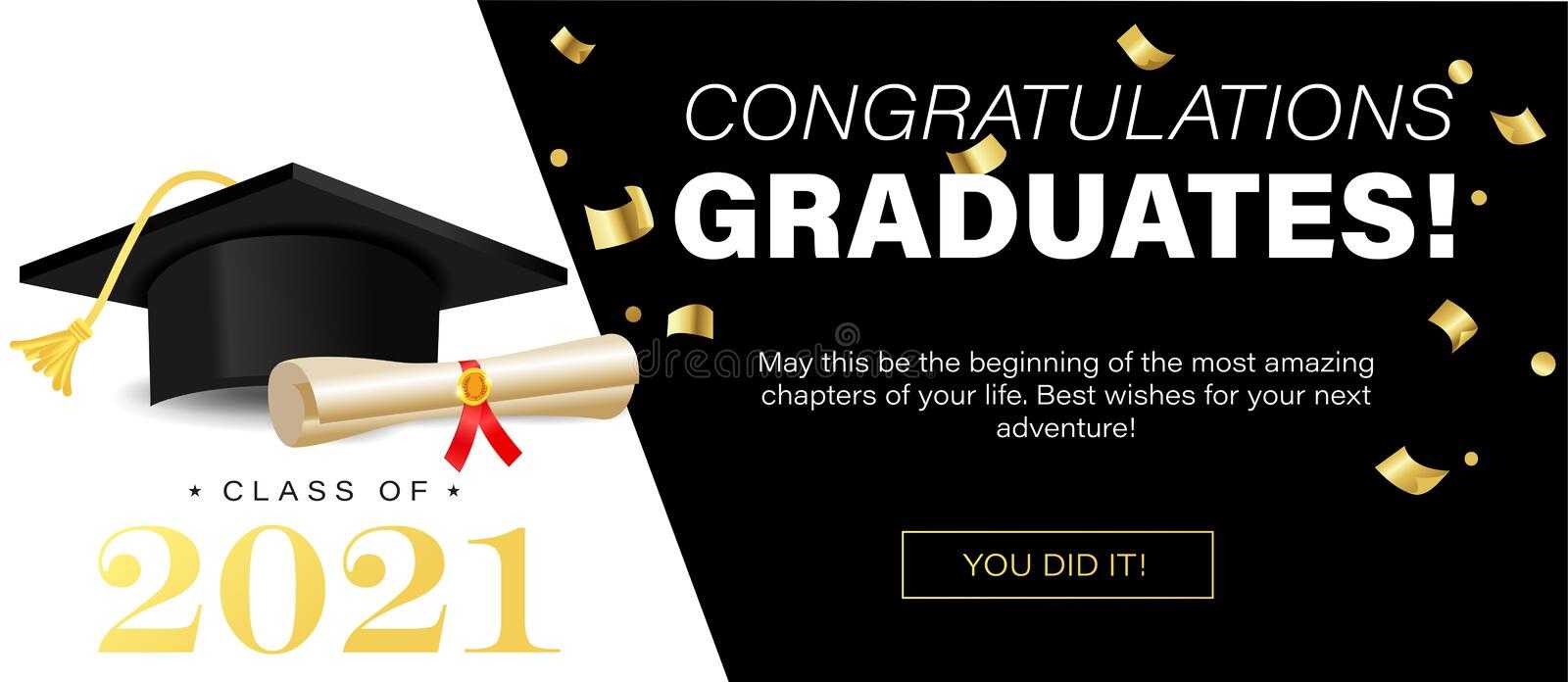 Banner Graduation Stock Illustrations – 10,10 Banner Graduation  With Graduation Banner Template