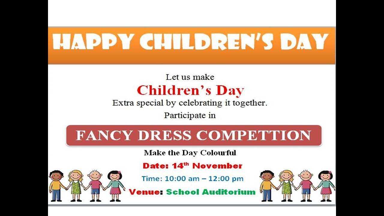Banner Making on "Children
s Day" in Word 10