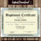 Baptism CERTIFICATE Template – MICROSOFT WORD Editable File – Printable  Certificate Template – Instant Download With Regard To Baptism Certificate Template Word