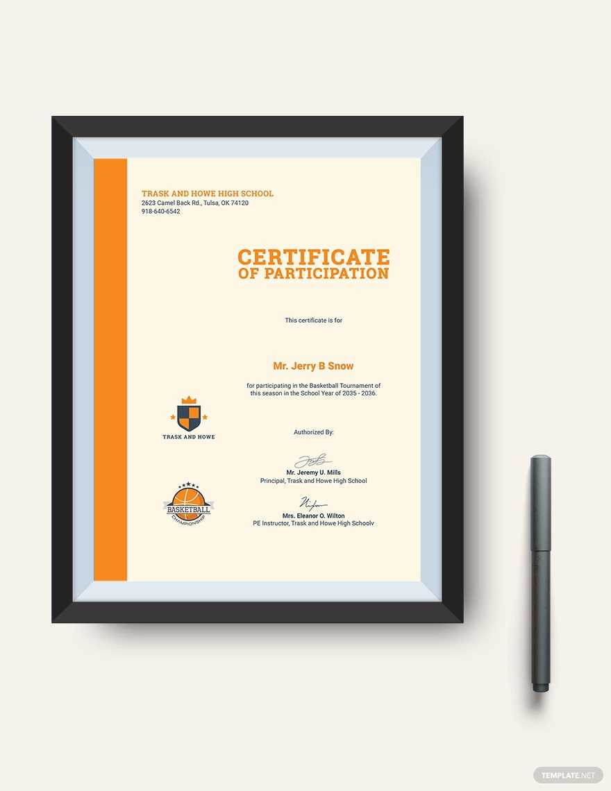 Basketball Certificates Templates Illustrator - Design, Free  For Basketball Camp Certificate Template