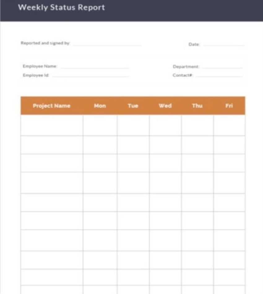Best Free Project Status Report Templates (Word, Excel, PPT) Throughout Activity Report Template Word
