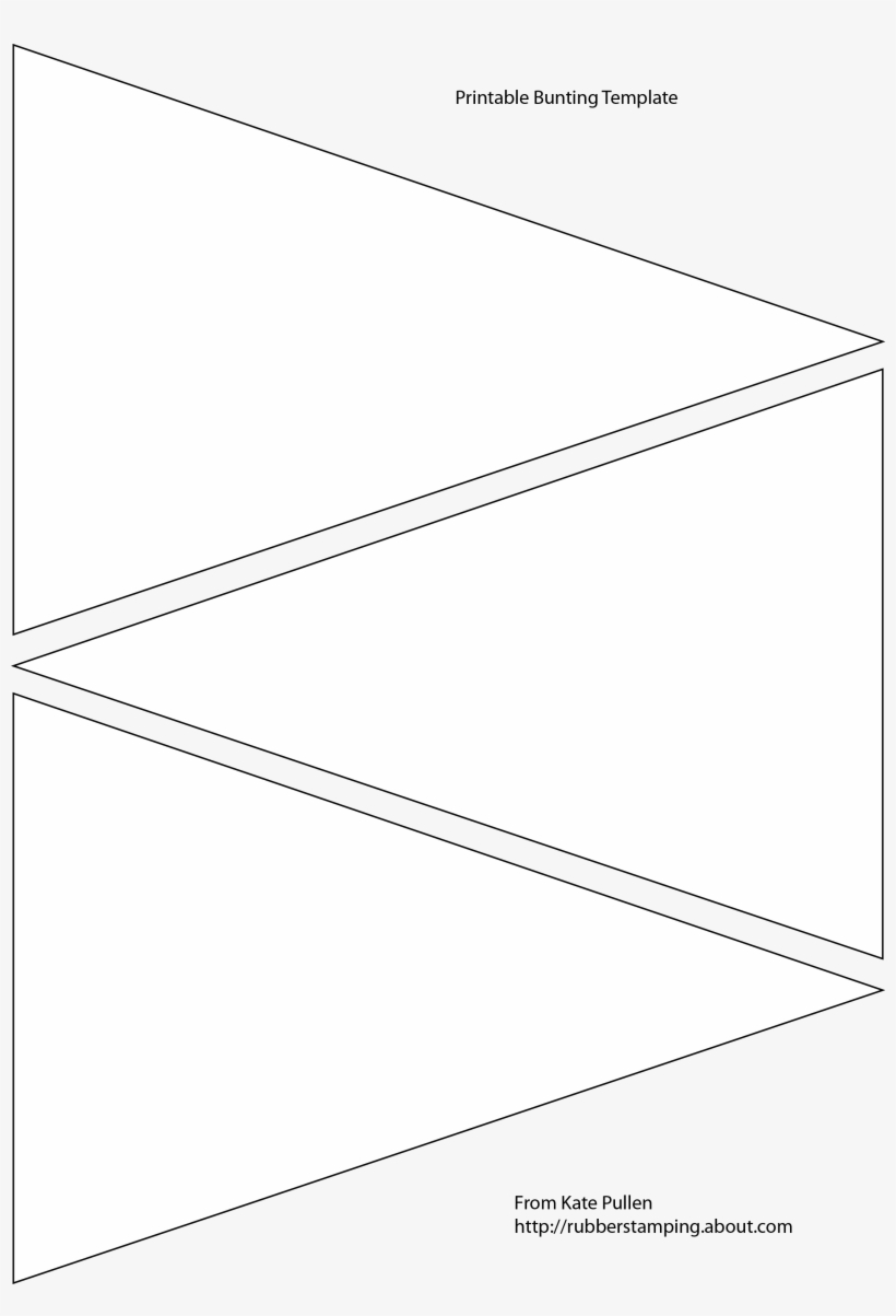 Best Photos Of Free Printable Bunting Banner Template - Banner  Pertaining To Triangle Banner Template Free