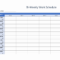 Bi Weekly Work Schedule In Excel Regarding Blank Monthly Work Schedule Template